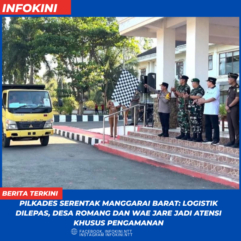 Pelepasan Logistik Pemilihan Kepala Desa Manggarai Barat.
