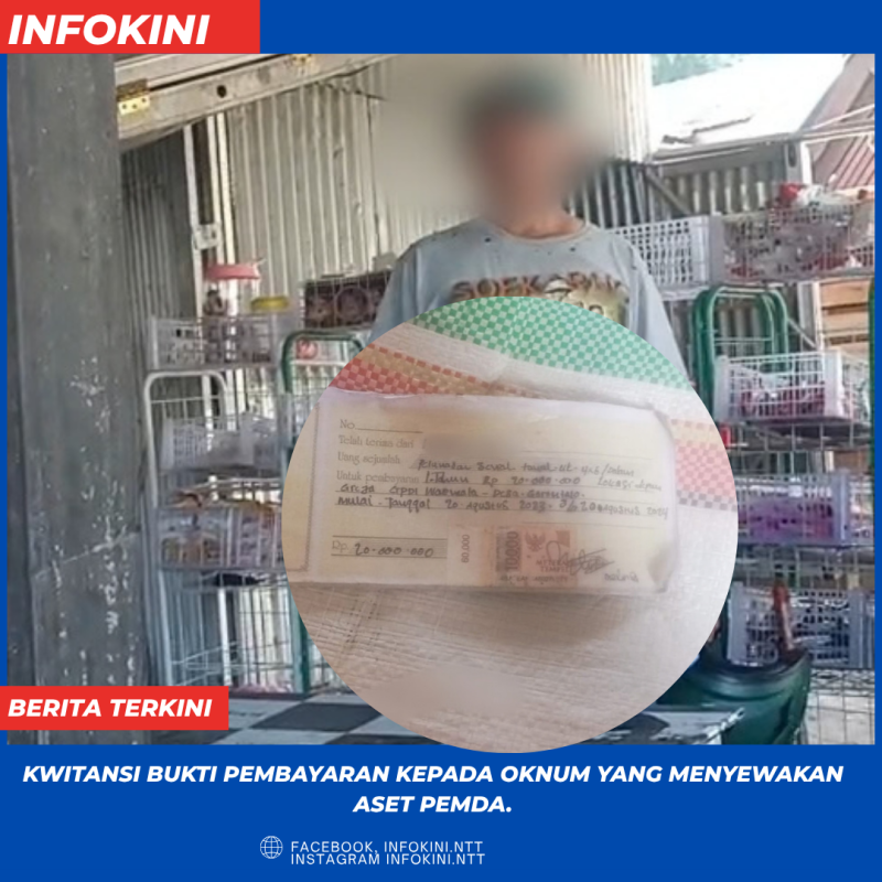 Kwitansi Bukti Pembayaran Kontrak Tanah kepada SR.