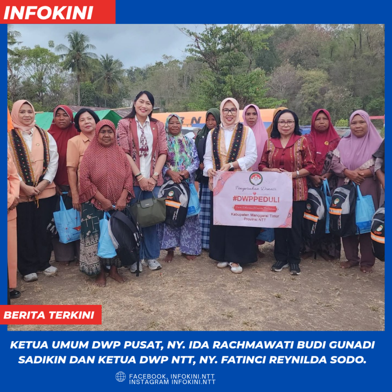 DWP Pusat dan Ketua DWP NTT, Sambangi Warga Dampak Gempa di Manggarai Timur.