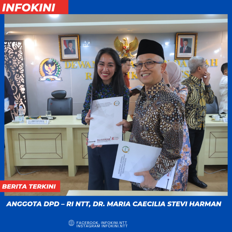 Anggota DPD RI Daerah Pemilihan Nusa Tenggara Timur (NTT), dr. Maria Caecilia Stevi Harman.