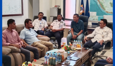 Insiden Kapal Tenggelam di Labuan Bajo, Sergius Tri Deddy, S.IP, menilai kondisi ini sangat memprihatinkan. (foto saat Audiensi dengan KSOP).