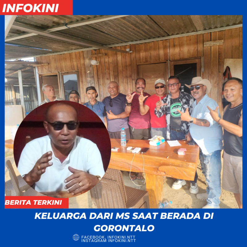Keluarga MS saat berada di Kediaman MS yang berlokasi Gorontalo. Selasa (20/10/2026).