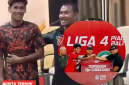 Esra Sengsara saat diterima oleh Coach PSN Ngada, Kletus Marselinus Gabhe untuk kompetisi Liga 3 Indonesia..