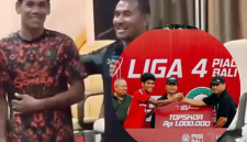 Esra Sengsara saat diterima oleh Coach PSN Ngada, Kletus Marselinus Gabhe untuk kompetisi Liga 3 Indonesia..